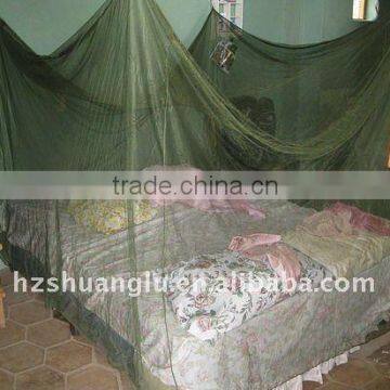 insecticide treated army/military mosquito net green army travel mosquito bed net