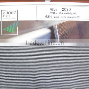 1*1 Modal Colored Stripped Spandex Rib 175cm*190g/m2 ZH2070