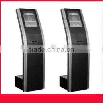 19inch LED advertising touch kiosk OEM design with PC and printer