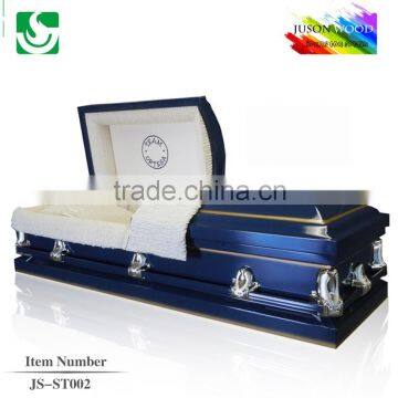 JS-ST002 trade assurance supplier reasonable price steel casket