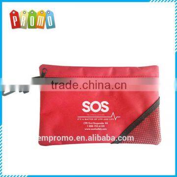 Promotional OEM Logo Small Polyester Nylon Zipper Pouch