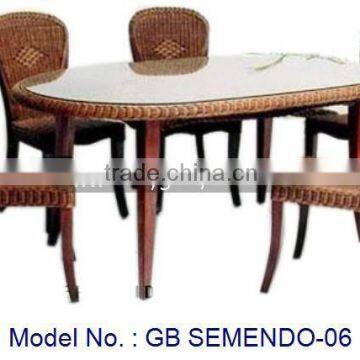 Rattan set, rattan furniture, indoor dining rattan set