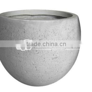 Round Lightweight Concrete Pot