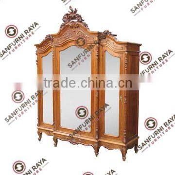 French Style Armoires or Wardrobe Three Doors