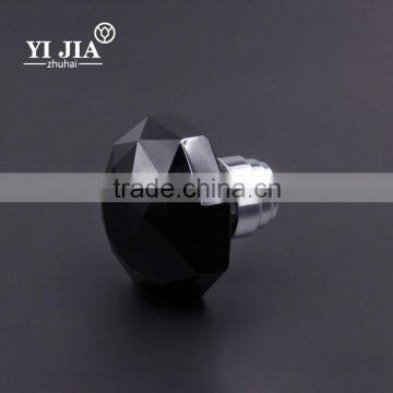 45 mm black color zinc glass knobs for kitchen cabinets