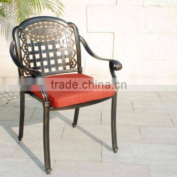 2016 New Design Outdoor Cast Aluminum Garden Dining Set Round Table With Cushion photo-6