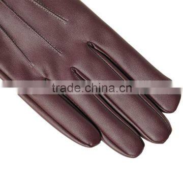 New Design Women Bluetooth Call Touch Screen PU Leather Gloves P-EWB030 photo-6
