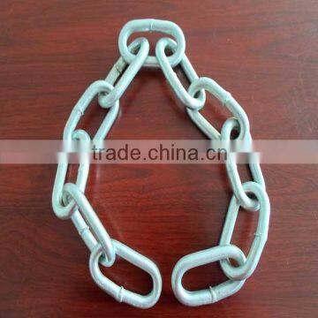 Electro galvanized welded steel short link chain DIN766