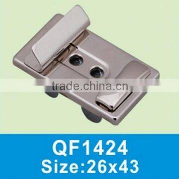 QF1424 Nickel metal design wholesale handbag lock with rhinestone