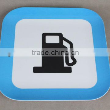 melamine square traffic design plate