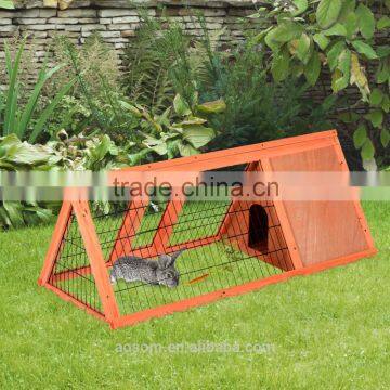 Pawhut Wooden Outdoor A-Frame Rabbit and Small Animal Hutch