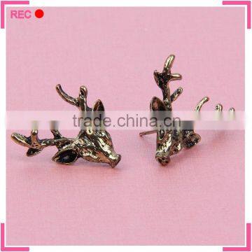 Imitation gold plated earrings designs for girls, latest model fashion earrings