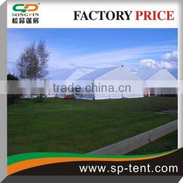 Second hand Garden party marquee tent manufacturer china with clear pvc windows 15x35m