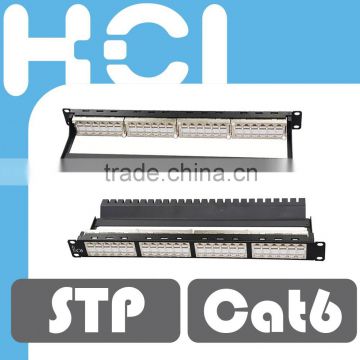 RJ45 48Port Cat6 Shielded STP Feed-Through Coupler Patch Panel