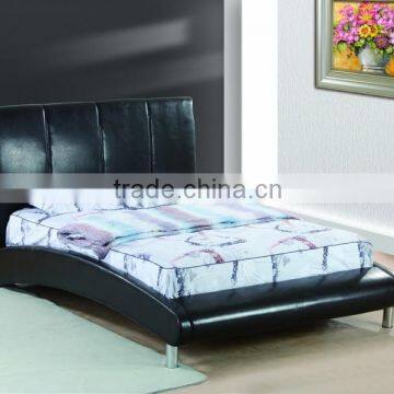 Hot sale modern fashion leather pu bed