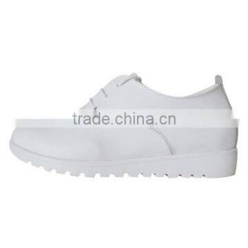 customized lace up nurse shoes with wide heel,hospital nursing shoes