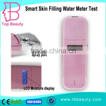 OEM ODM Smart USB Chargingfacial spray nano mist with intelligent instrument of humidity measure for Moisturizing the skin