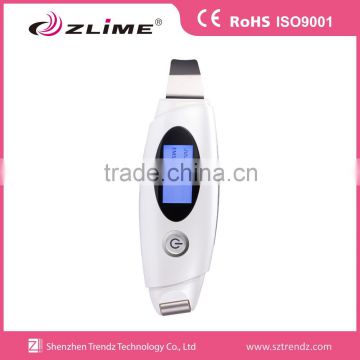 electric facial ultrasonic skin scrubber machine with EMS function for nutrition lead-in