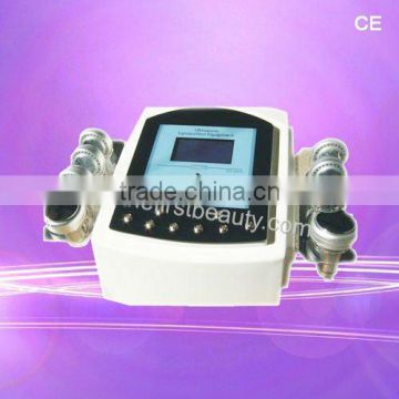 Non Surgical Ultrasound Fat Removal Mini Vacuum Cavitation&RF Slimming Machine 10MHz (Ultrasonic Cavitation Head+RF Liposuction Head+Fat Exploding Patches) Wrinkle Removal Fat Freezing