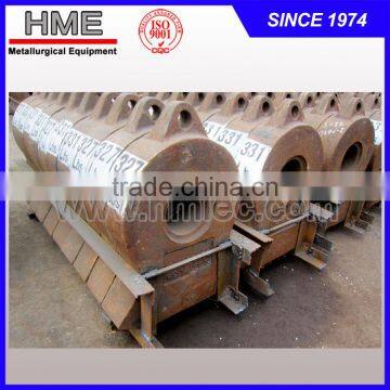 Metal scrap shredder hammer, recycing shredder wear parts spare parts, spider cap, end disc cap, grate, liner, reject door