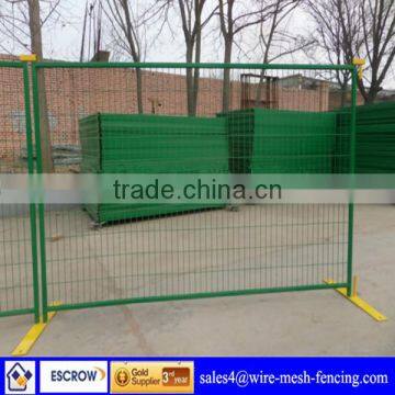 galvanized temporary fence stands concrete