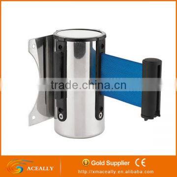 ACEALLY 5 Meters Stainless Steel Wall Mounted Retractable Belt Barriers photo-2