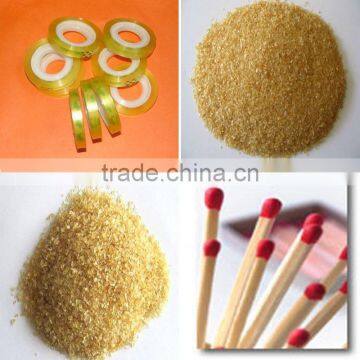 industrial grade gelatin match glue/match gelatin for matchhead/gelatin granules plant