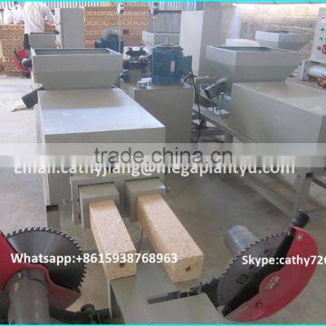 Alibaba trade assurance 4 moulding heads wood pallet block press making machine