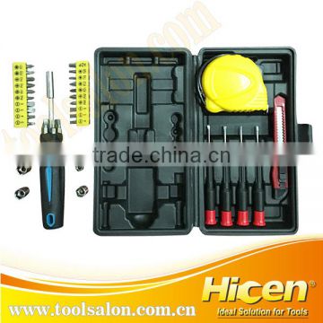 15PCS Hand Tool Set with Tape Measure & Knife