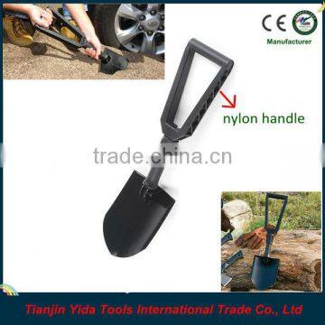 foldable shovel with nylon handle