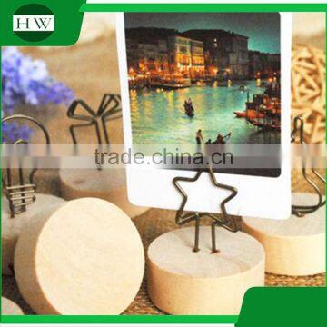 Cheap Cartoon Wood Iron Photo Name Business Card Holder photo-5