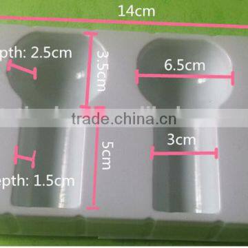 White hardware packaging plastic tray with dividers, plastic inner tray