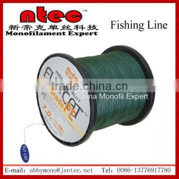 20LB 100M dark green color PE braided fishing line