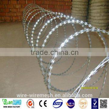 Concertina/Hot Dipped Galvanized Razor Barbed Wire/Airport Fencing