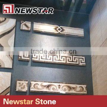 Newstar Pattern Water Jet Marble Flooring Border Designs photo-3