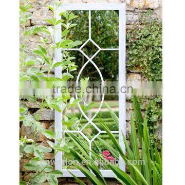 Beautifully designed Tall Rectangular Metal Frame Garden Mirror