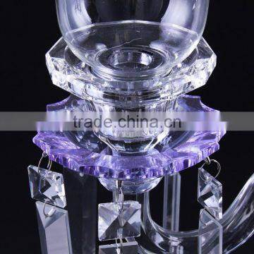 Top Fashion Simple Design Wedding Centerpieces Crystal Candelabra for Home Decor photo-2
