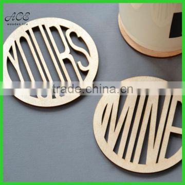 Wooden coasters Wooden trivets Wooden cup mat