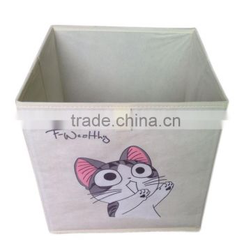 Store More Non-Woven Cube Fabric Storage box for Kids Print Cat-4