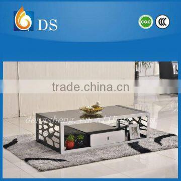 European style furniture modern coffee table with glass