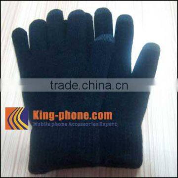 100% Wool Hand Knitting Gloves For Touch Screen,wool Gloves photo-3