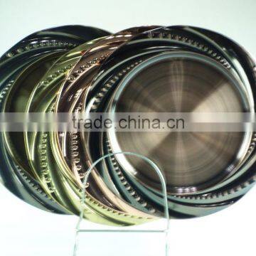 Royal Round Stainless Steel Wedding Plates With Multi Size and Clourful photo-5