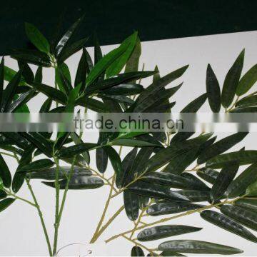 wholesale plastic artificial bamboo leaves for decoration