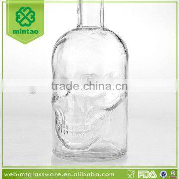 Custom Glass Skulll Wine Bottle photo-2