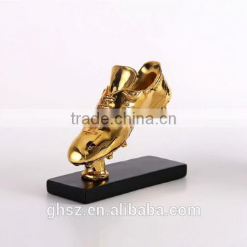 alibaba express Golden Boot resin fantasy football trophy cup