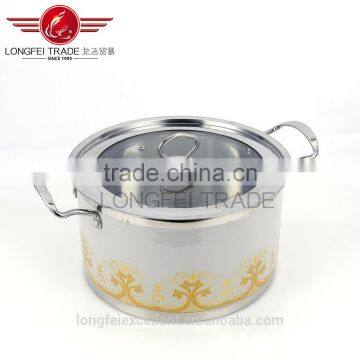 Factory Stocked Wholesale Beautiful Decal Stainless Steel Cookware Pot / Camping Pot photo-4