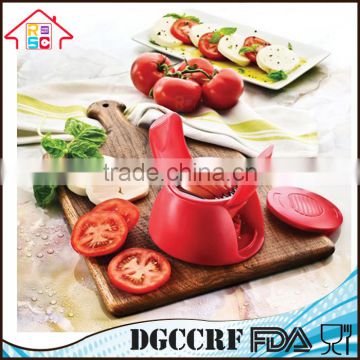 Portable Tomato Mozzarella Slicer Cutter Potato Salad Fruits with Stainless Steel Blade