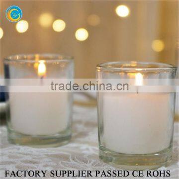 Flamless Round Glass Wax Filled Tealight Candle