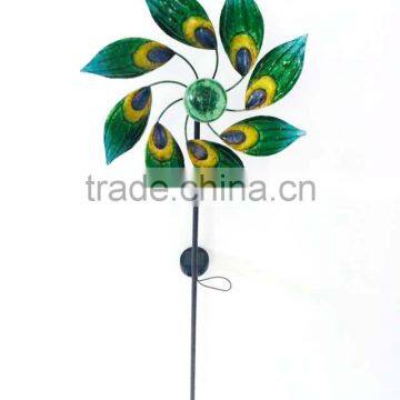 Latest Design for Solar Power Metal Wind Spinner Garden Decoration Solar Stake photo-4