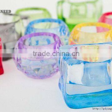 Plastic Acrylic Votive Crystal Candle Holder Decorations photo-3
